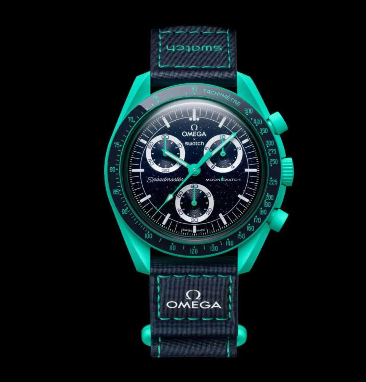 Swatch X Omega Bioceramic Moonswatch Mission On Earth - Polar Lights - Belfagorsneakers