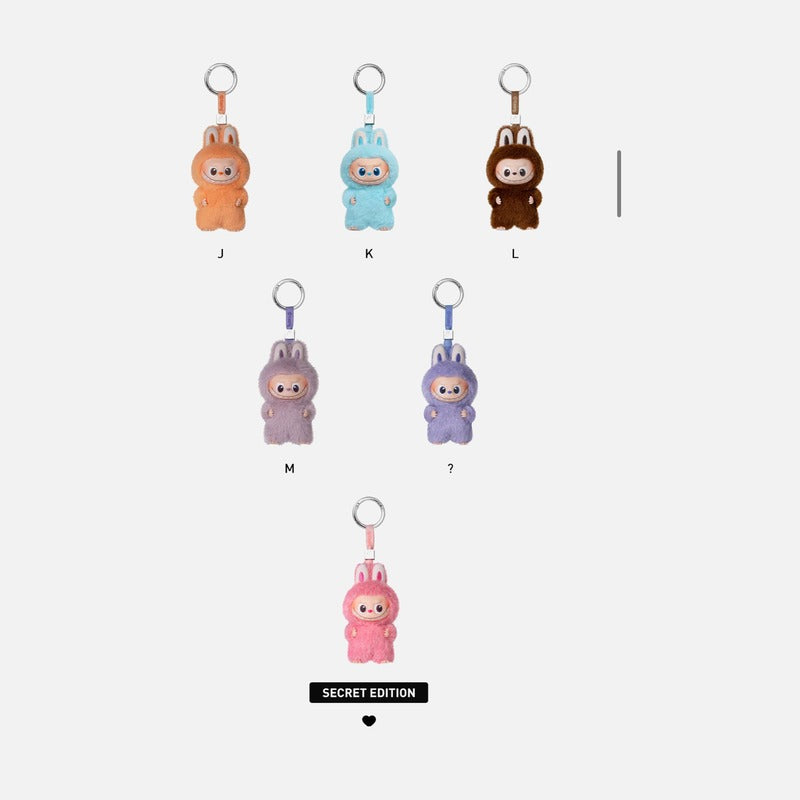 Labubu Pin for Love Series Plush Pendant (A-M) Single Blind Box