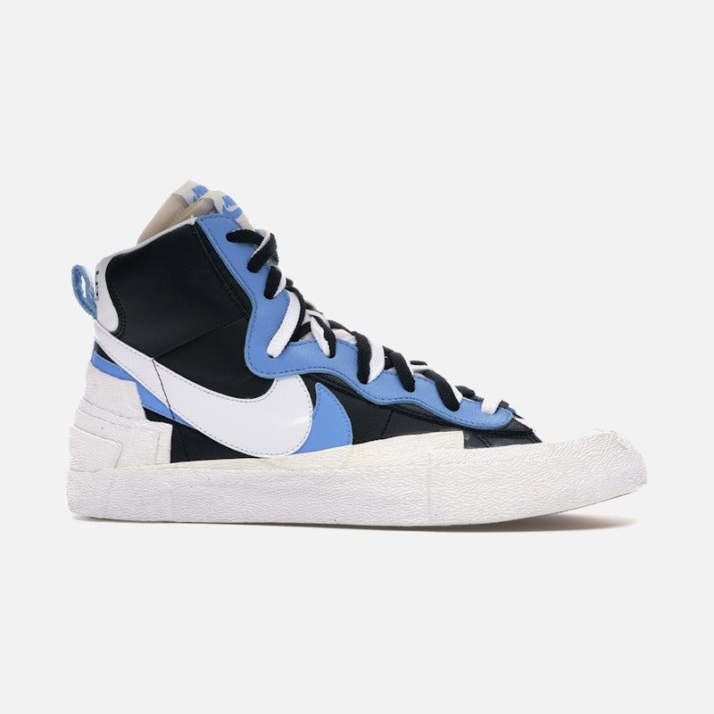 nike blazer mid sacai white black legend blue