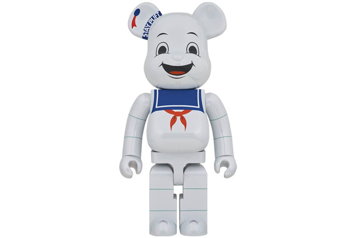 BEARBRICK 1000% GHOSTBUSTERS STAY PUFT MARSHMALLOW MAN WHITE CHROME, collectibles,4530956596396, Bearbrick, 1, ,