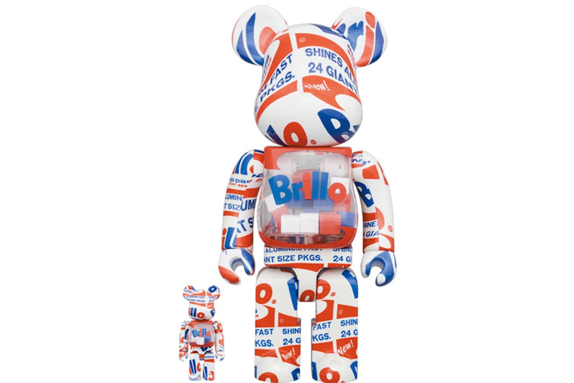 BEARBRICK 100% 400% ANDY WARHOL BRILLO 2022, collectibles,4530956604855, Bearbrick, 1, ,