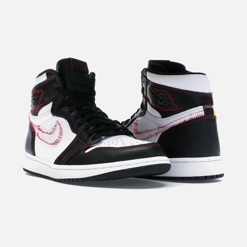 Jordan 1 Retro High Defiant White Black Gym Red