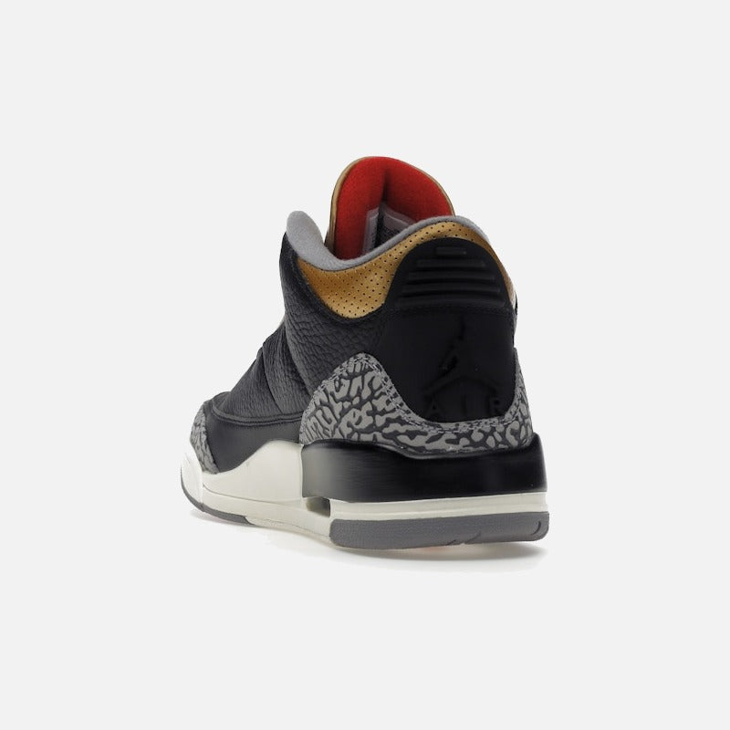 Jordan 3 Retro Black Cement Gold