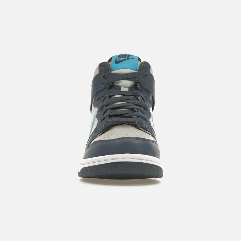 nike dunk high light bone diffused blue (gs)