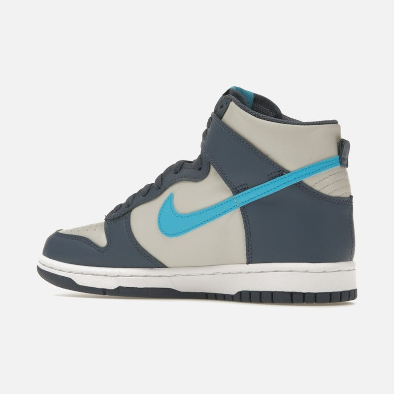 nike dunk high light bone diffused blue (gs)