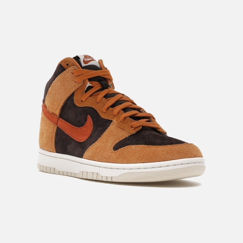 Nike dunk high prm dark russet