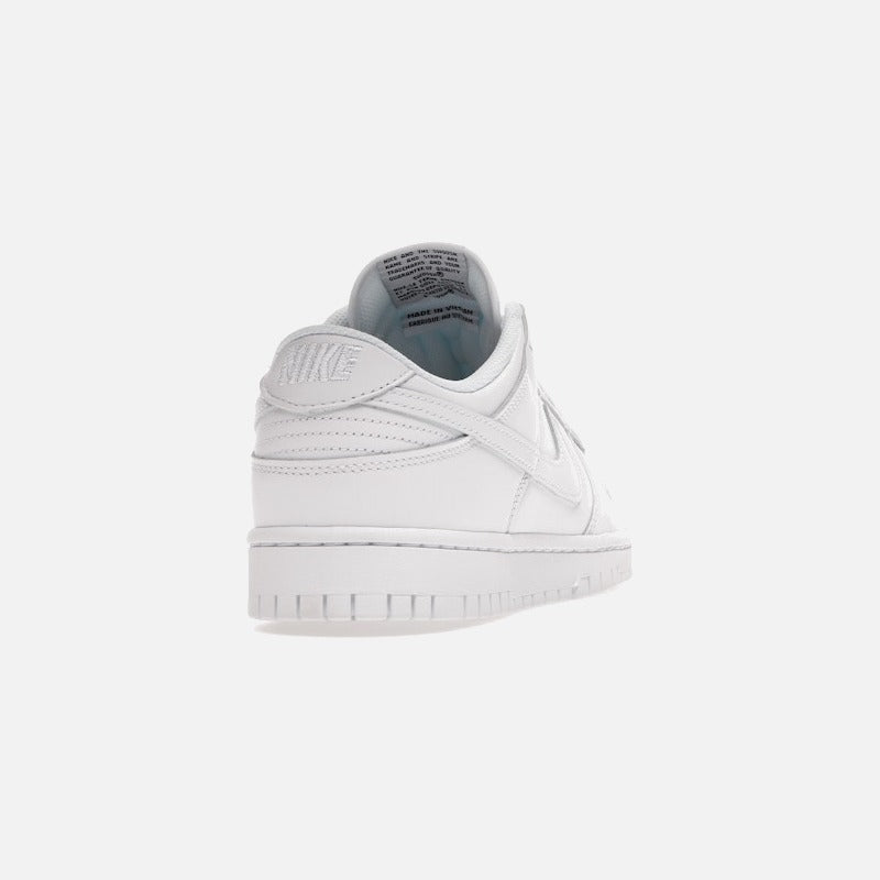 nike dunk low triple white (2021) (w)