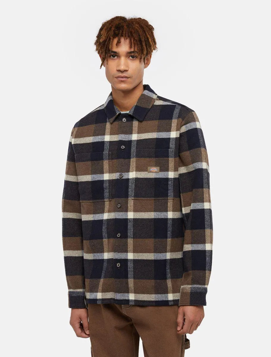 Overshirt Dickies Plaid Coaling Ls Mushroom, streetwear,, Dickies, 4, ,