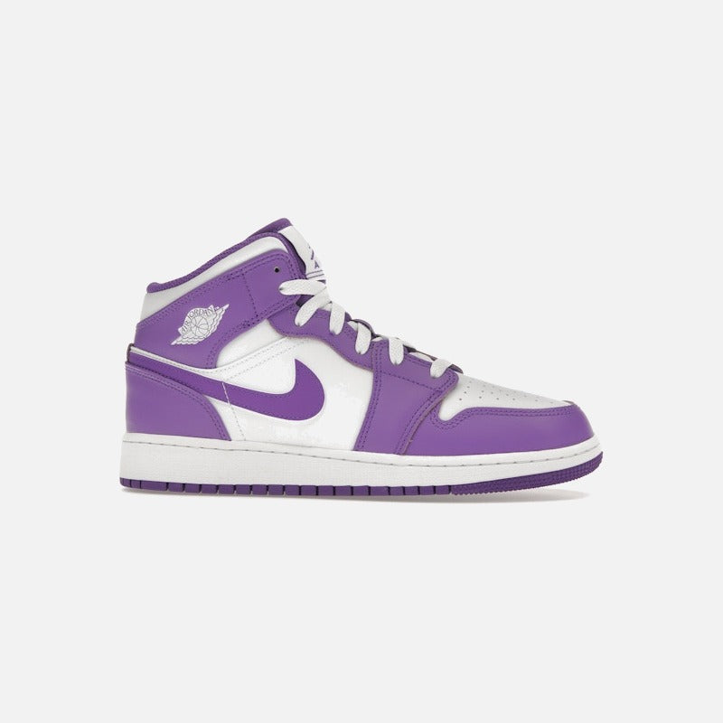 jordan 1 mid purple venom (gs)