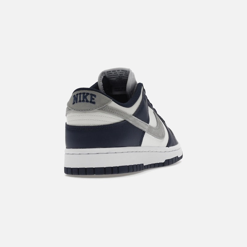 nike dunk low summit white midnight navy