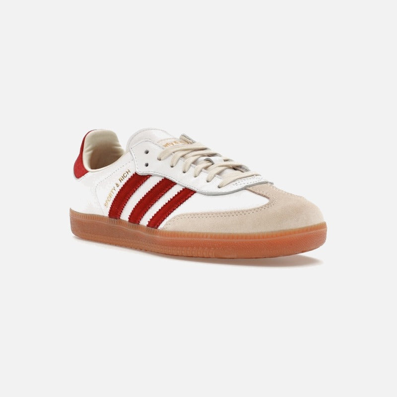 adidas samba sporty & rich white collegiate burgundy