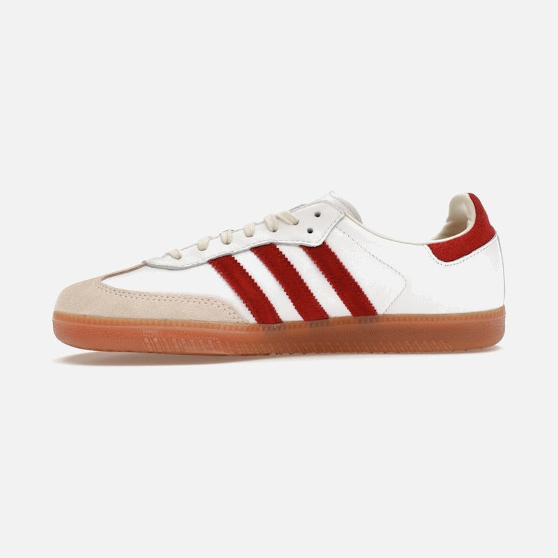 adidas samba sporty & rich white collegiate burgundy