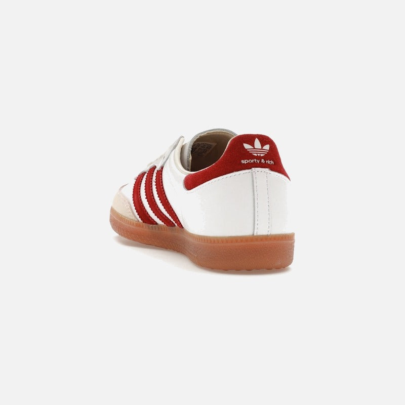 adidas samba sporty & rich white collegiate burgundy