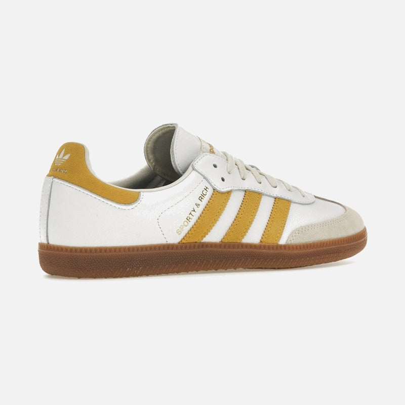 adidas samba sporty & rich white bold gold