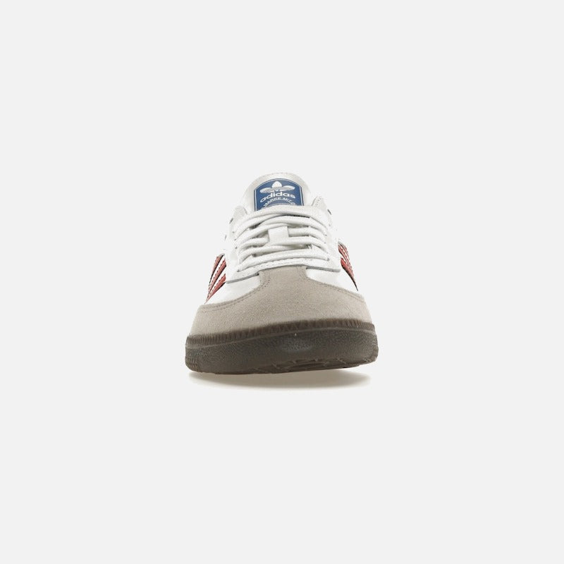 adidas samba og white better scarlet