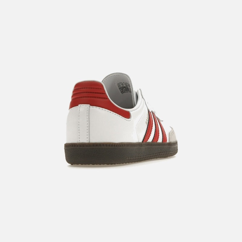adidas samba og white better scarlet
