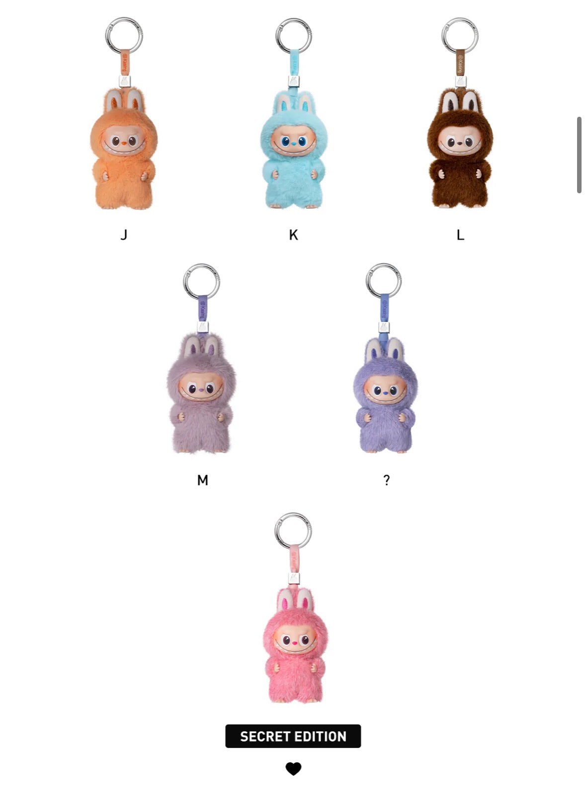 Labubu The Monsters Pin for Love Series Vinyl Plush Pendant (A-M) Single Blind Box, collectibles,, Belfagorsneakers, 3, ,