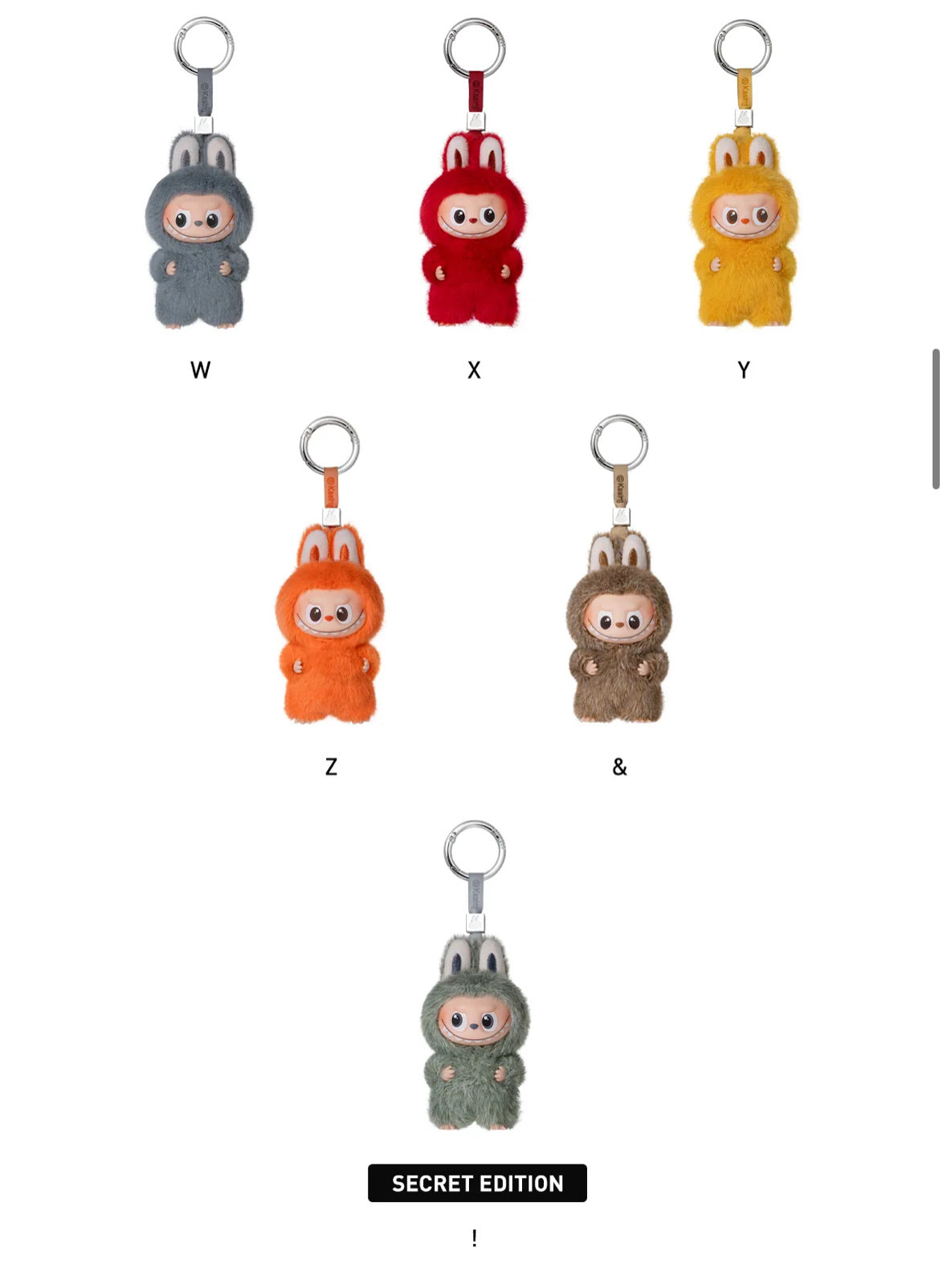 Labubu The Monsters Pin for Love Series Vinyl Plush Pendant (N-Z) Sealed Case (14 Blind Box), collectibles,, Belfagorsneakers, 3, ,