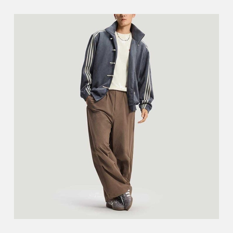 Adidas CTT Chinese Track Top 3.1 Gender Neutral Jacket (Asia Sizing) Dark Grey