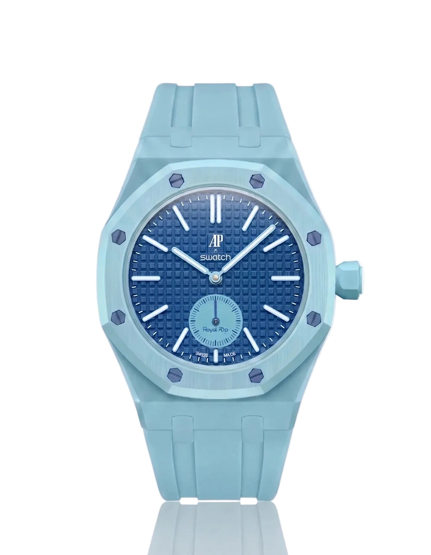 Bracciale Swatch Audemars Piguet Light Blue Lan Ba
