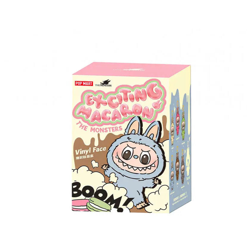 Pop Mart Labubu The Monsters Tasty Macarons Chestnut Cocoa Vinyl Plush Pendant