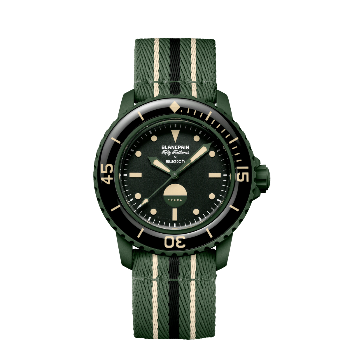 Blancpain x Swatch Scuba Fifty Fathoms Green Abyss SO35G100