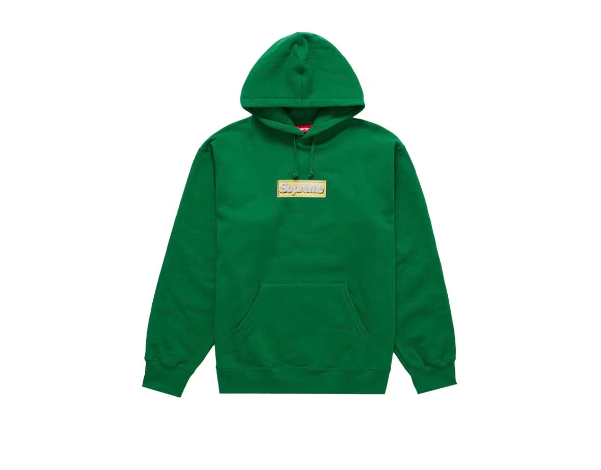 Supreme Bling Box Logo Hooded Sweatshirt Green, streetwear,HOODIEGREEN, Belfagorsneakers, 1, ,