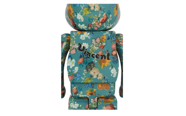 Bearbrick X Van Gogh Museum Floral Pattern 50th Anniversary 1000%, collectibles,, Bearbrick, 2, ,