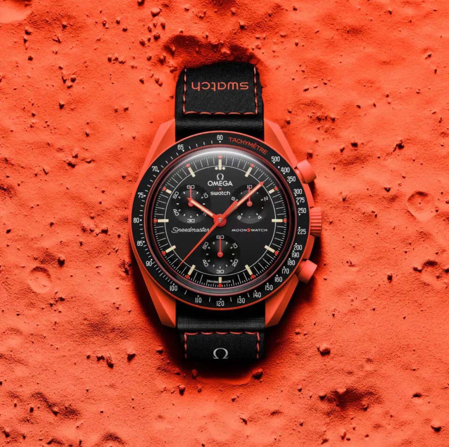 Swatch X Omega Bioceramic Moonswatch Mission On Earth - Lava - Belfagorsneakers