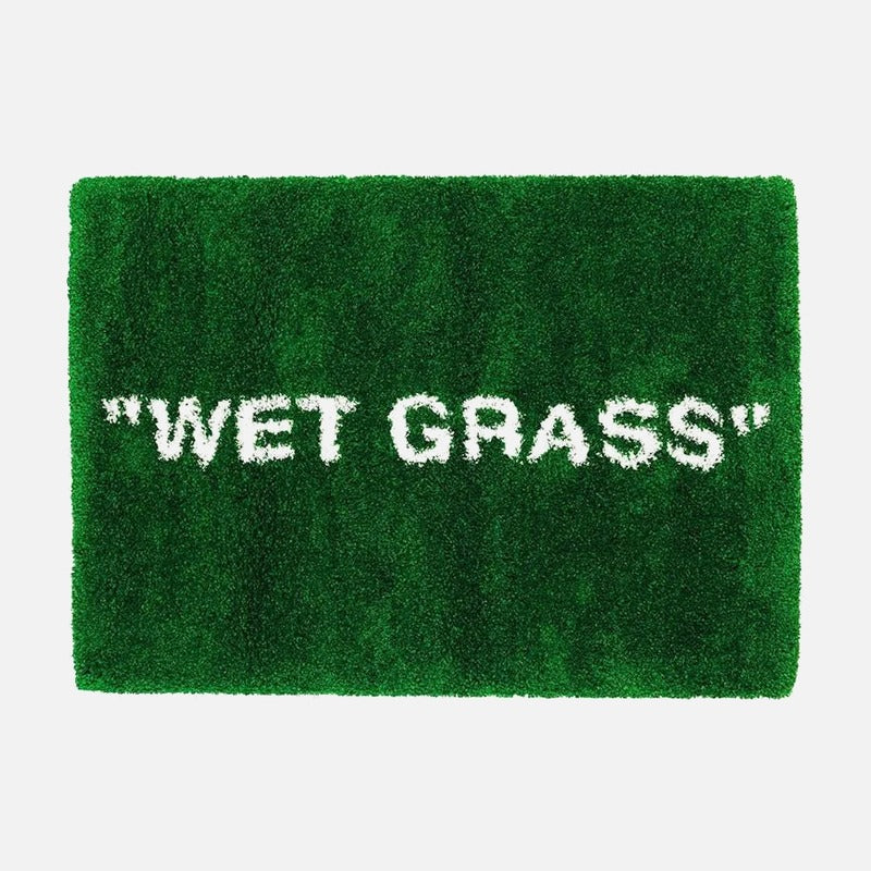 Virgil Abloh X Ikea Markerad "Wet Grass" Rug 195x132 Cm Green
