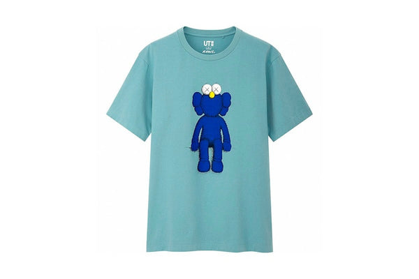 Kaws X Uniqlo Blue Bff Tee Light Green, streetwear,KWSBLU, Belfagorsneakers, 1, 460018187313,