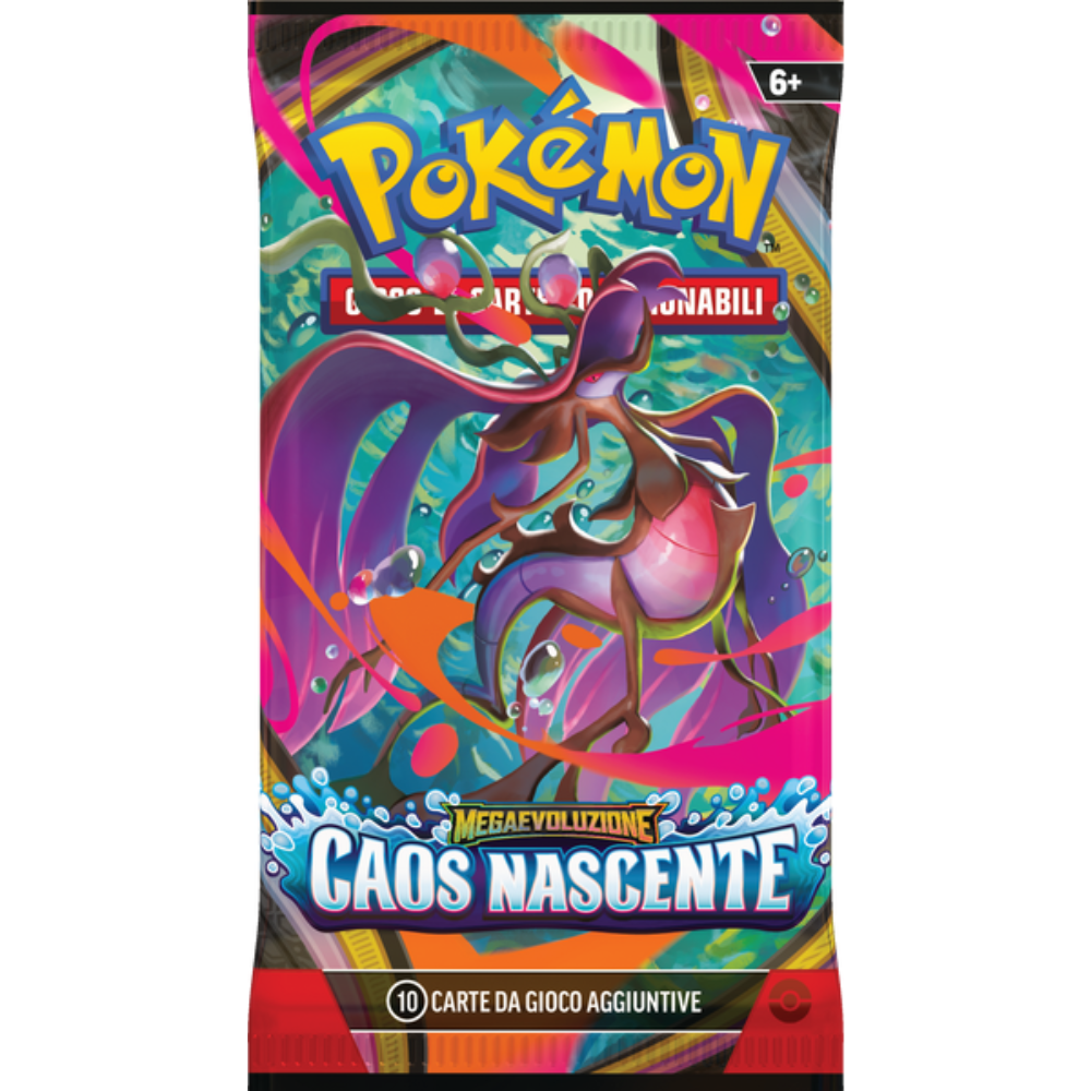 Pokémon Caos Nascente Bustina 10 Carte Mega Evoluzione ITA