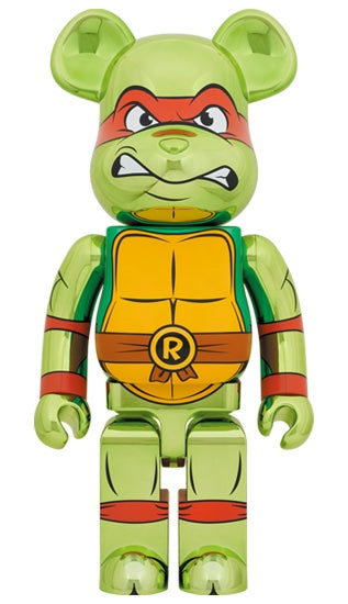 Bearbrick X Teenage Mutant Ninja Turtles Raphael Chrome 1000%, collectibles,4530956608488, Bearbrick, 1, ,