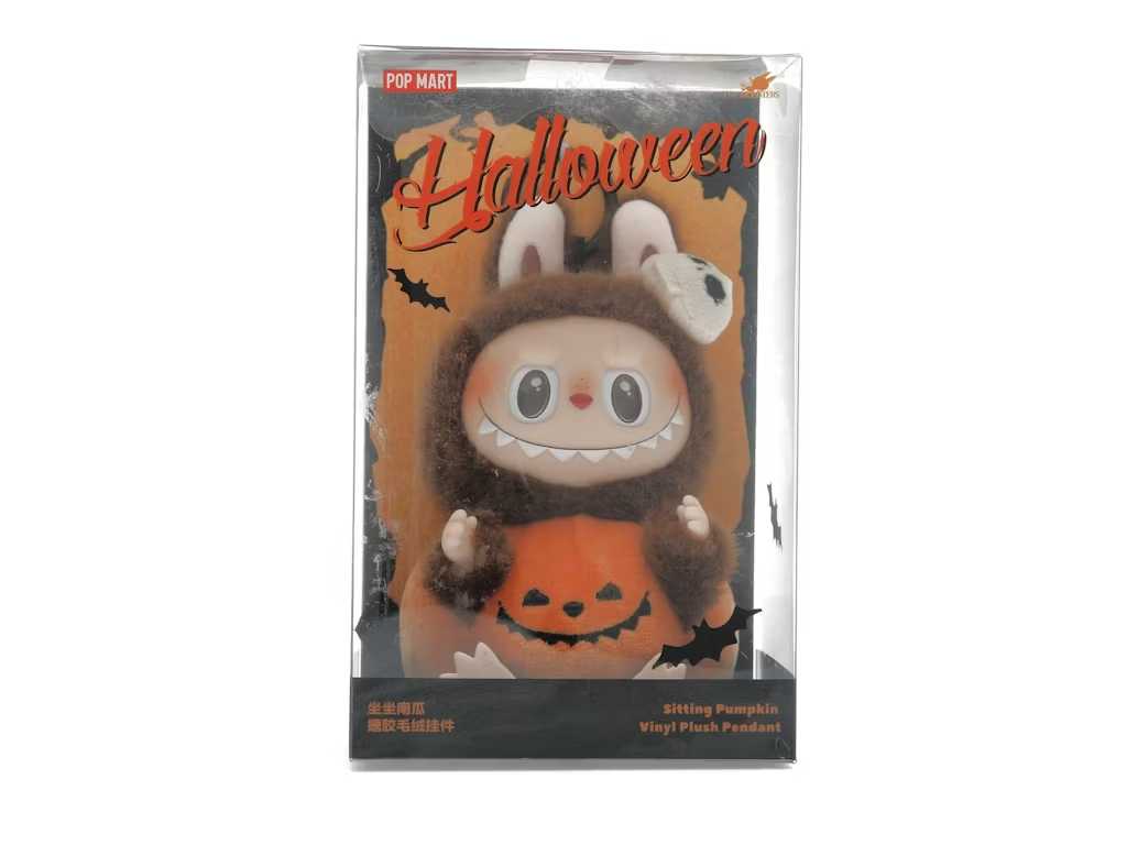 Labubu Happy Halloween Party Series-Sitting Pumpkin Vinyl Plush Pendant, collectibles,, Belfagorsneakers, 1, ,