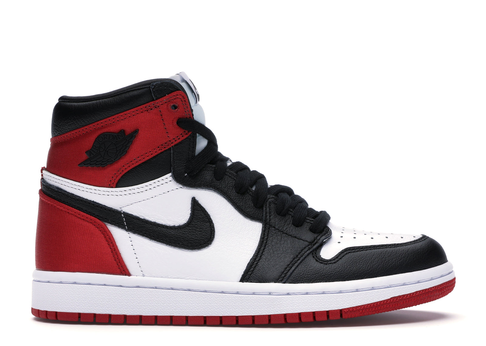 Jordan 1 Retro High Satin Black Toe (women's)