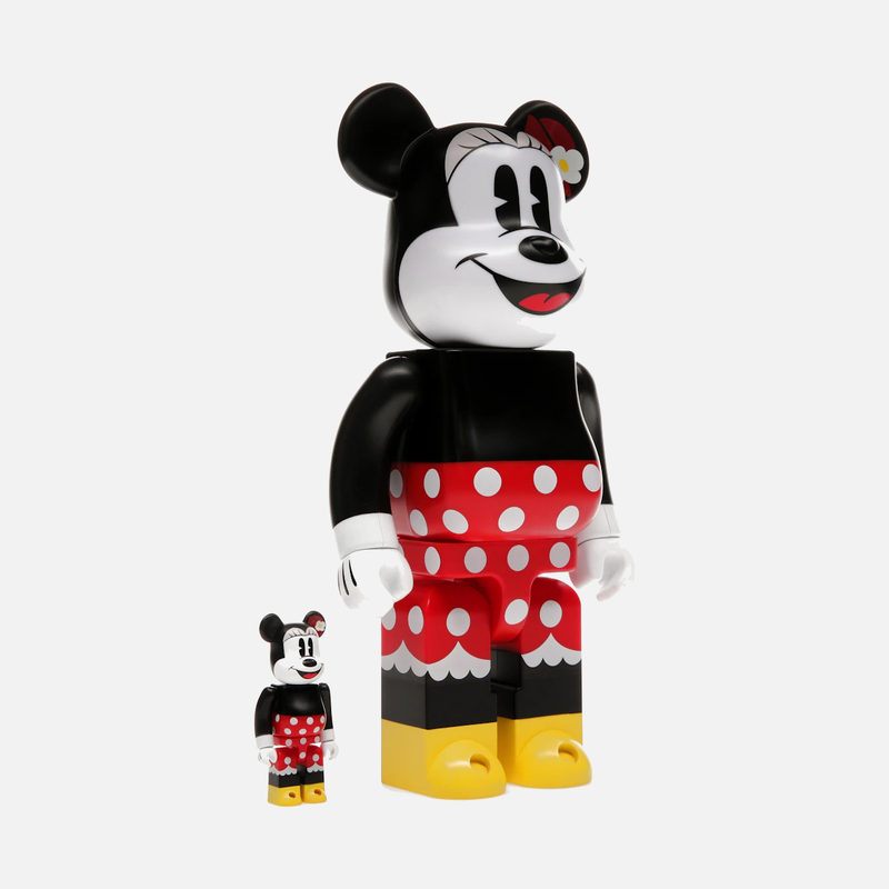 Bearbrick x Disney Minnie Mouse 100% & 400% Set