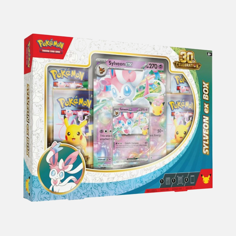 2026 Pokémon Mega Evolution 30th Celebration Sylveon ex Box