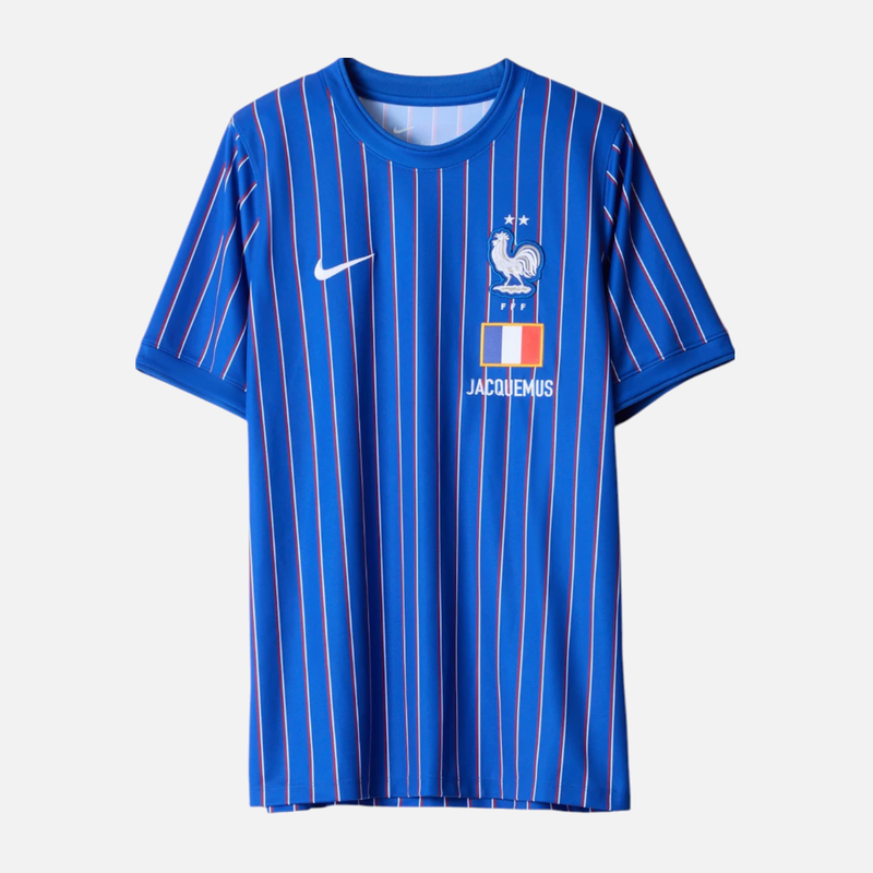 Nike x Jacquemus x France Pre Match Jersey Blue Stripe