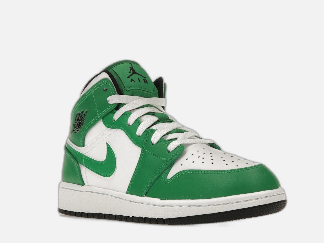 jordan 1 mid lucky green (gs)