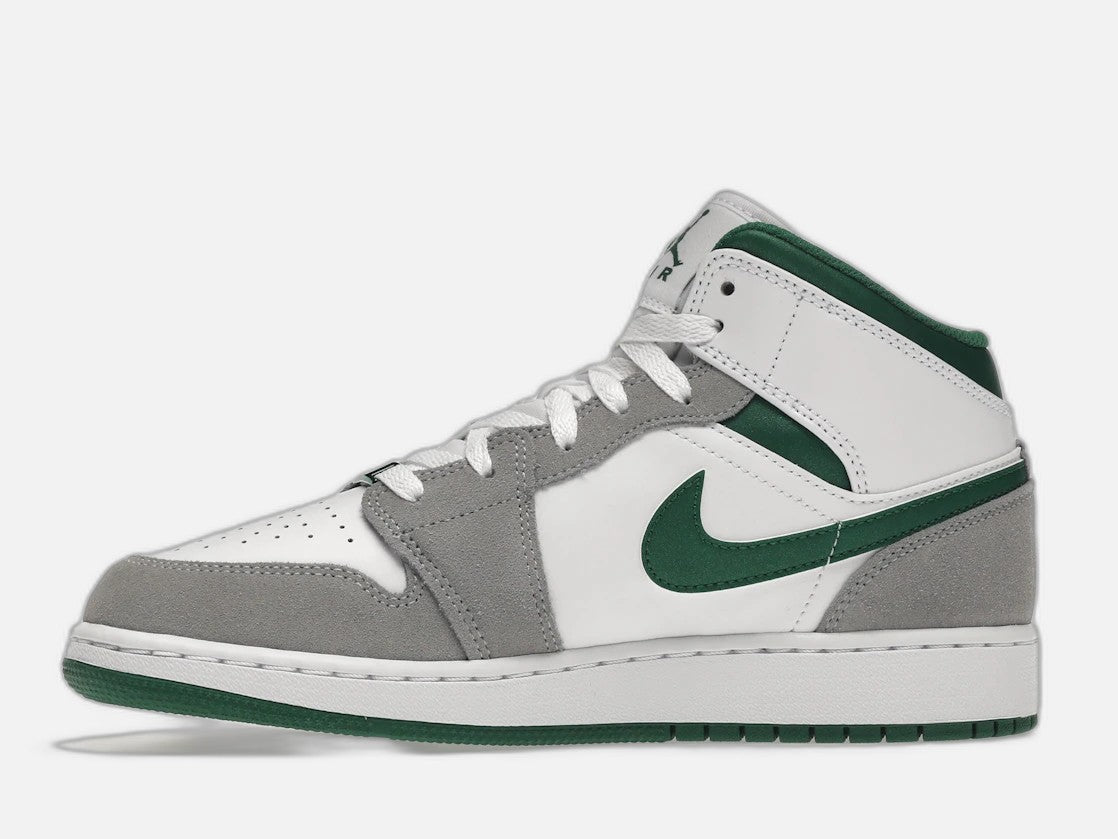 jordan 1 mid se white pine green smoke grey (gs)