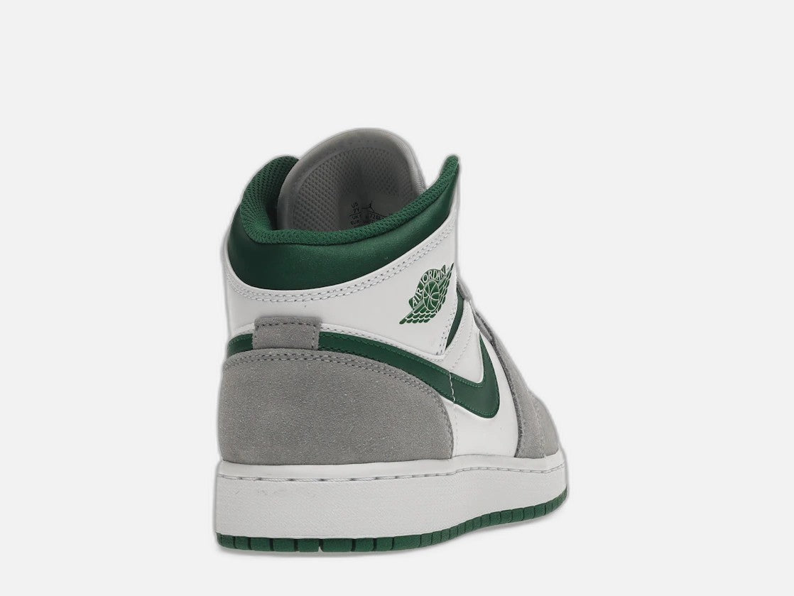 jordan 1 mid se white pine green smoke grey (gs)