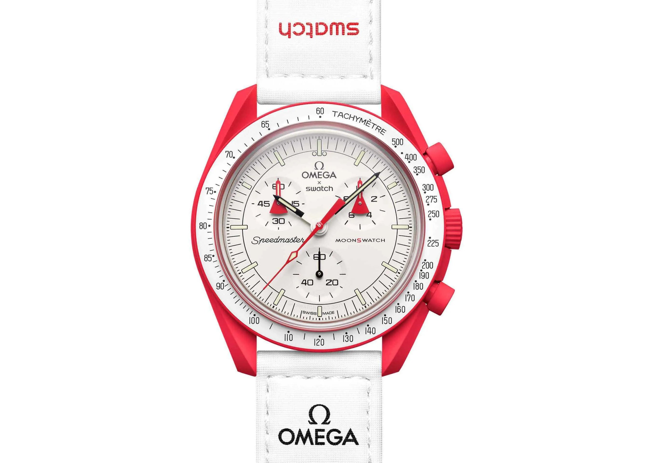 swatch x omega bioceramic moonswatch mission to mars so33r100 - Belfagorsneakers