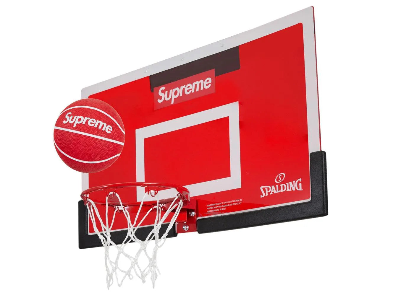 supreme spalding mini basketball hoop red - Belfagorsneakers