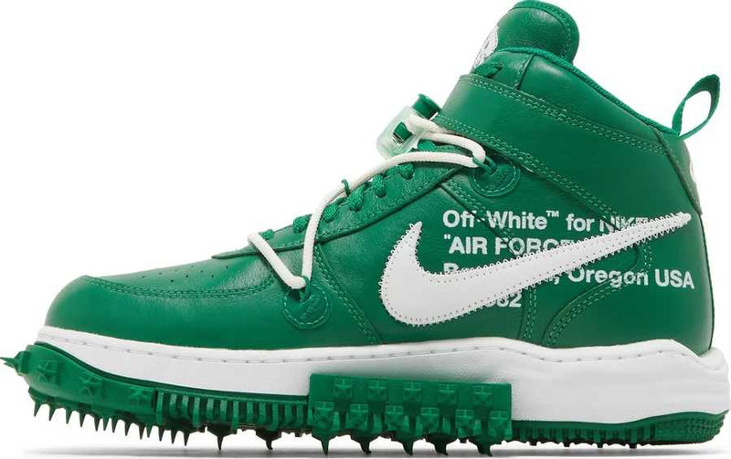 nike air force 1 mid off-white pine green, sneakers,, Nike Air Force, 2, ,