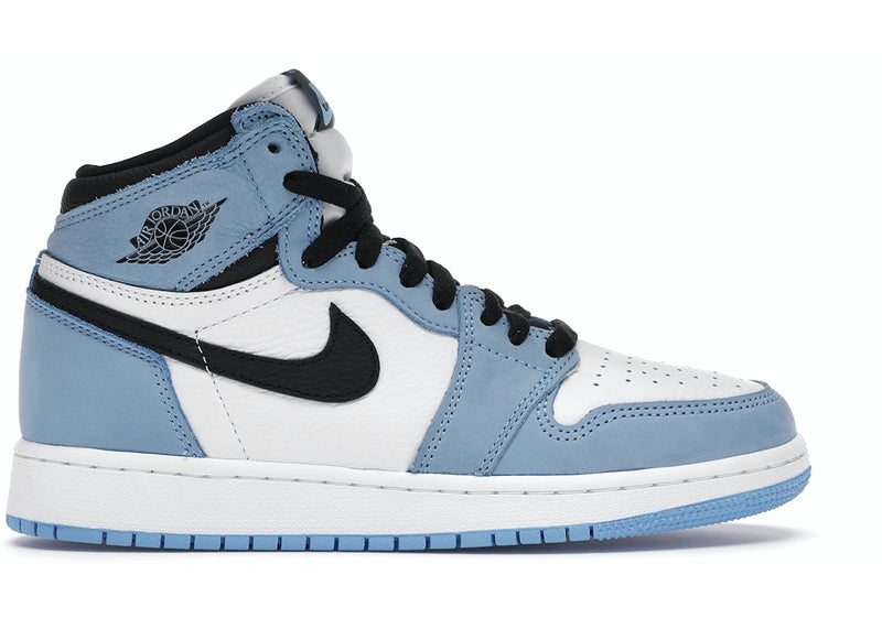 Jordan 1 retro high white university blue black (gs), sneakers,575441-134, Air Jordan 1 High, 1, 194501171625,