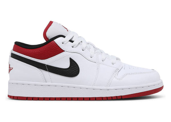 jordan 1 low white gym red (gs), sneakers,553560-118, Air Jordan 1 Low, 1, 194956891123,